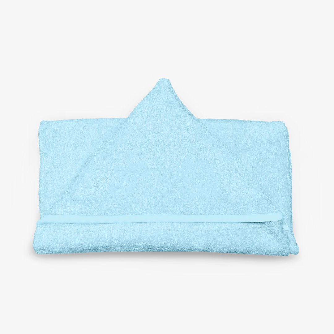 Blue Baby Towel with Hoodie