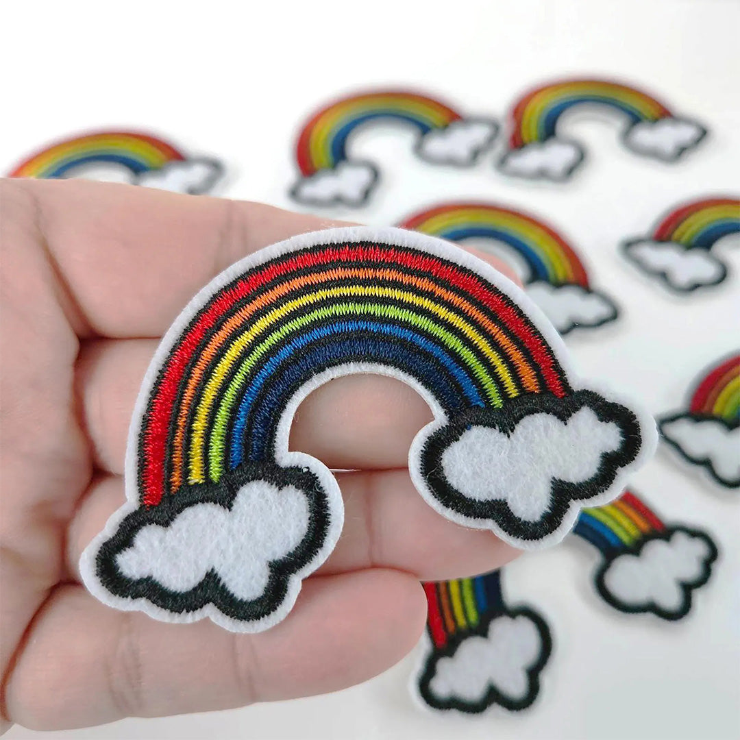 Rainbow Clouds Iron Patch