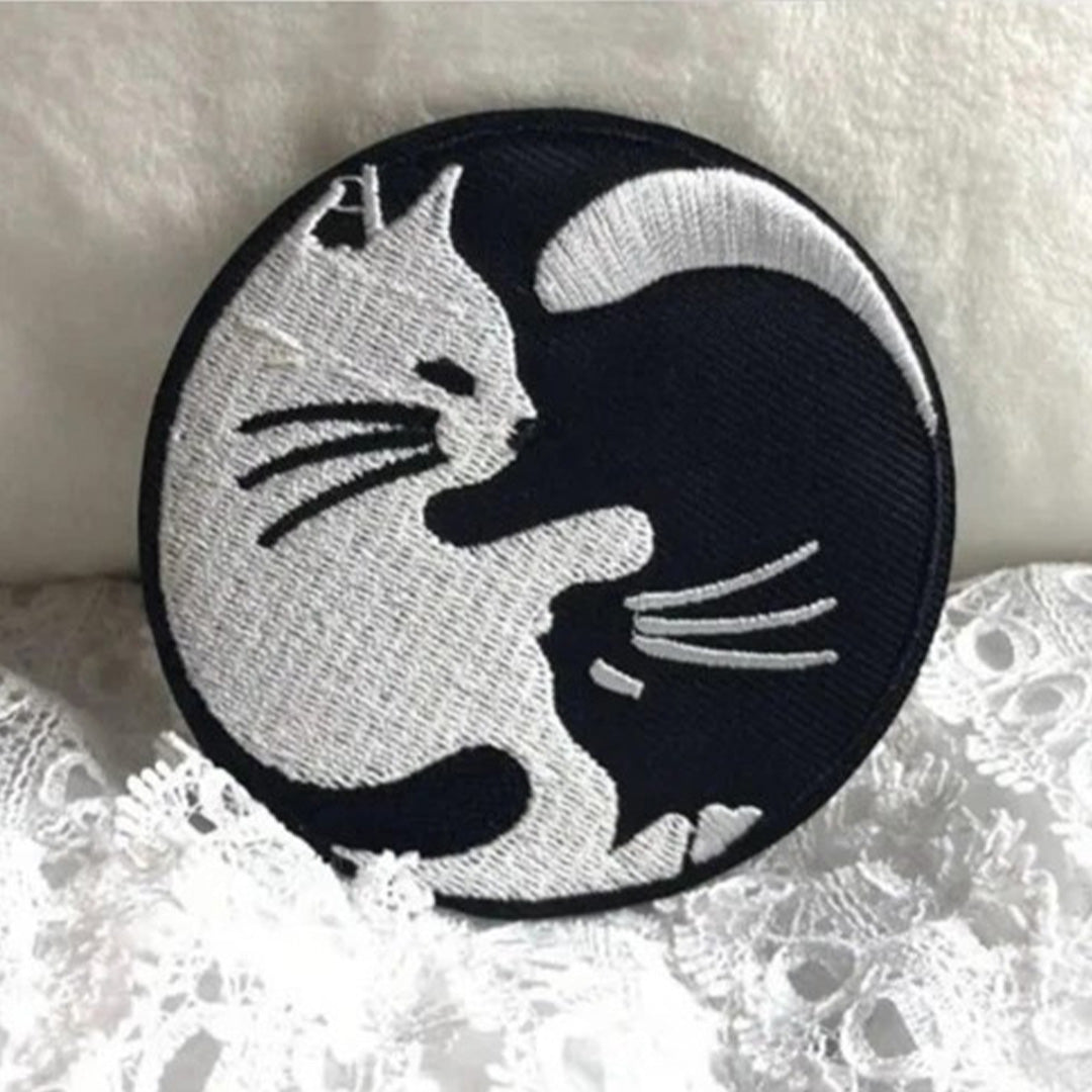 Yin Yang Cat Iron Patch