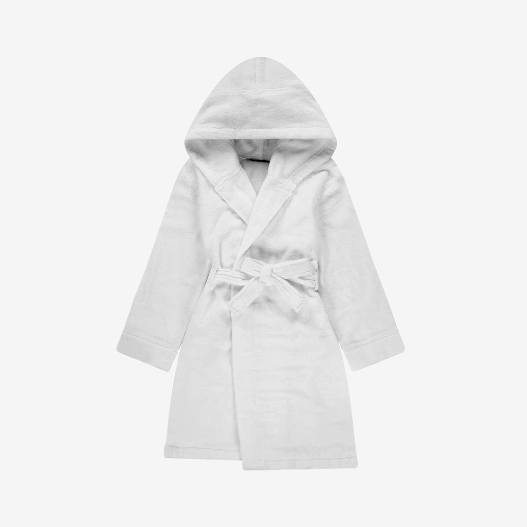 White Kids Bathrobe
