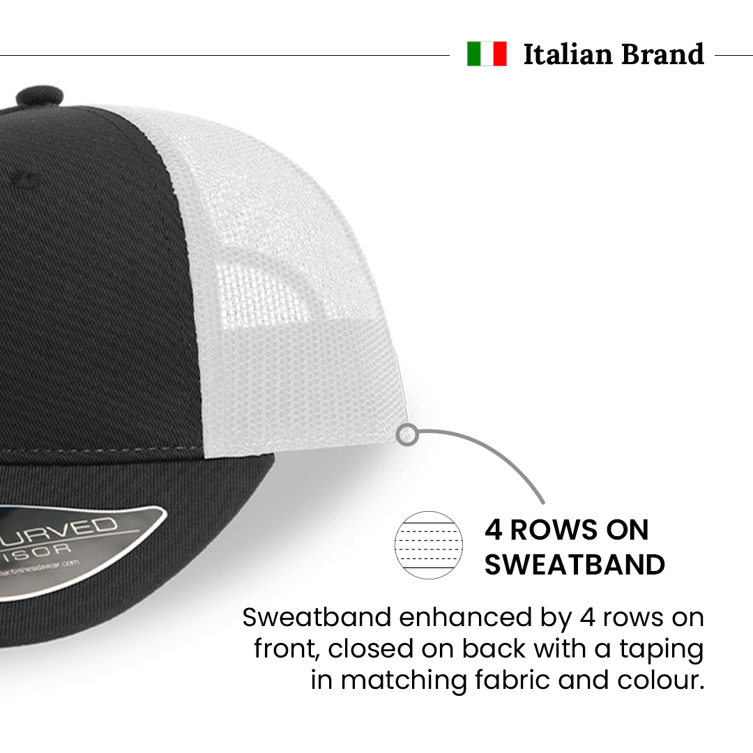 Zion Black White Cap