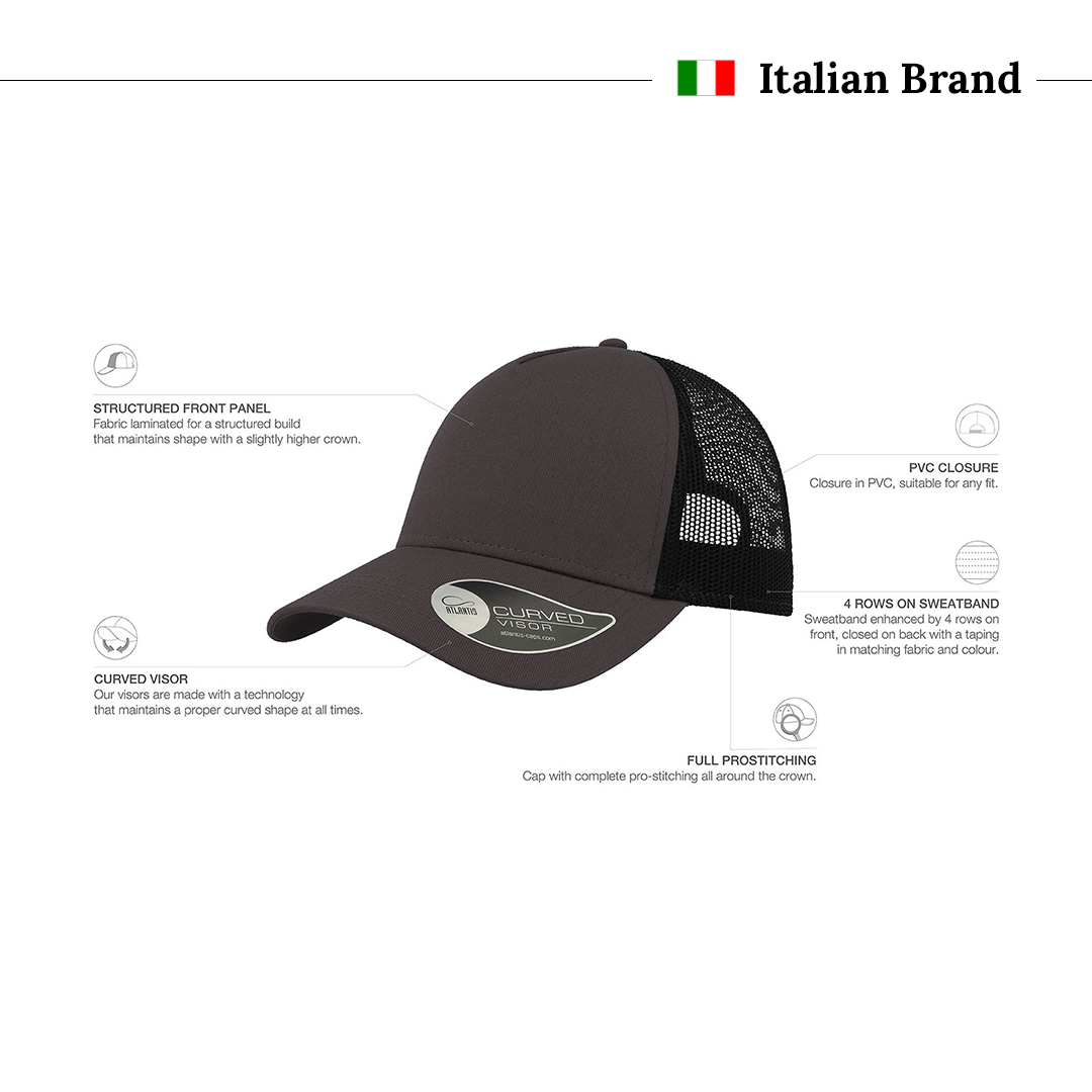 Rapper Cotton Dark Gray Cap