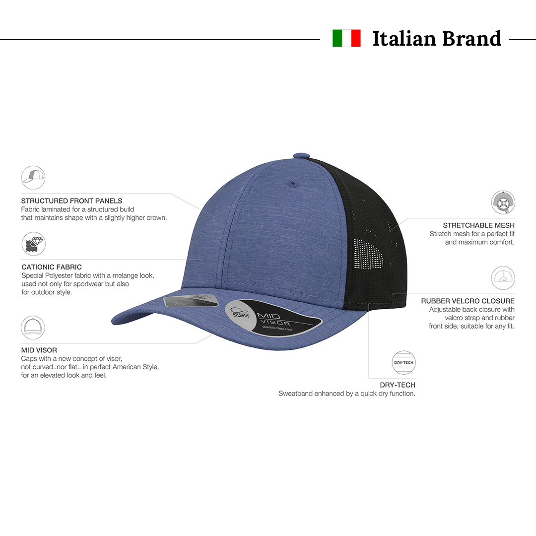 Whippy Royal Melange Cap