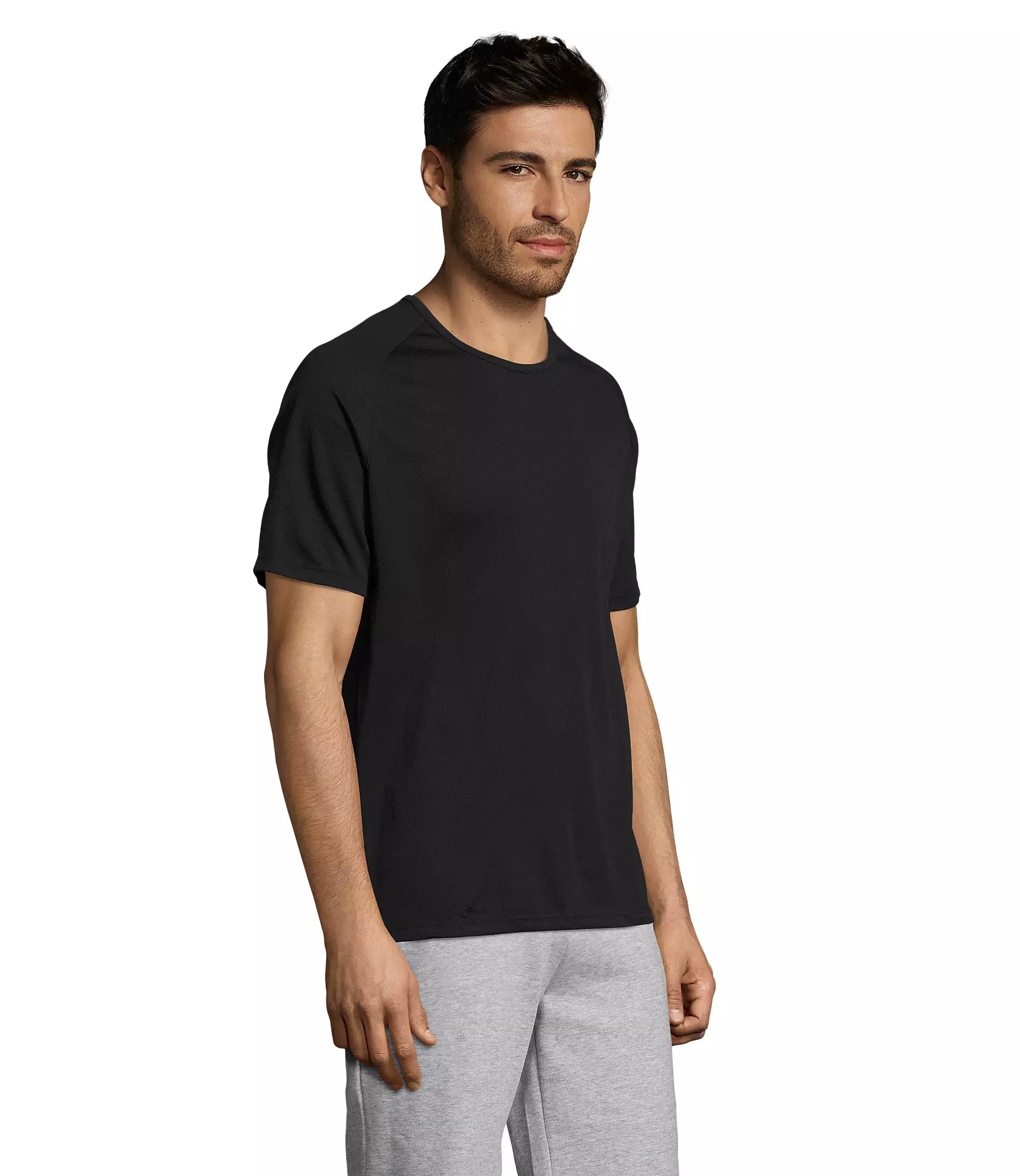 Sporty Shirt Unisex Black