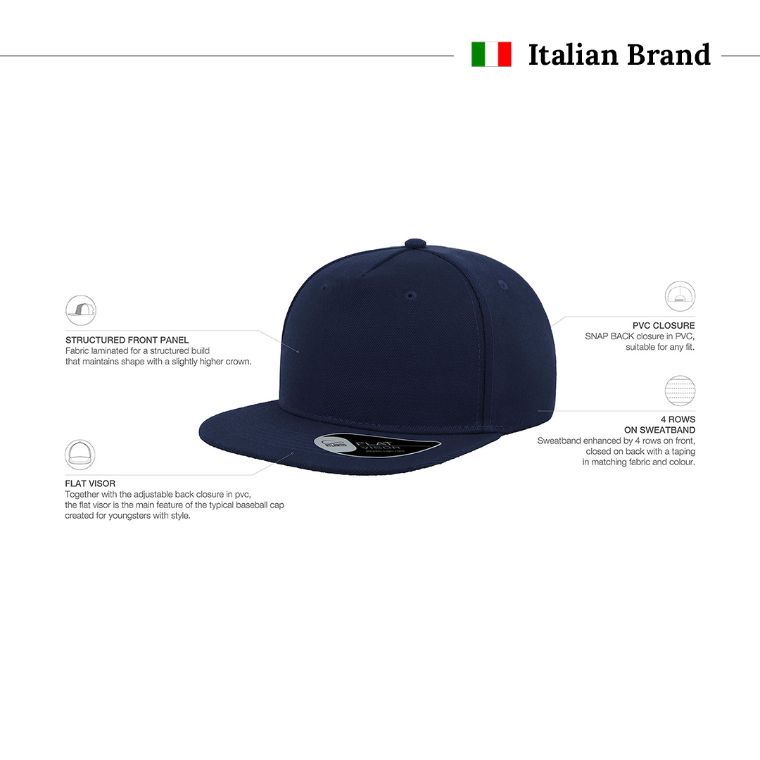 Snap Five Navy Flag Cap