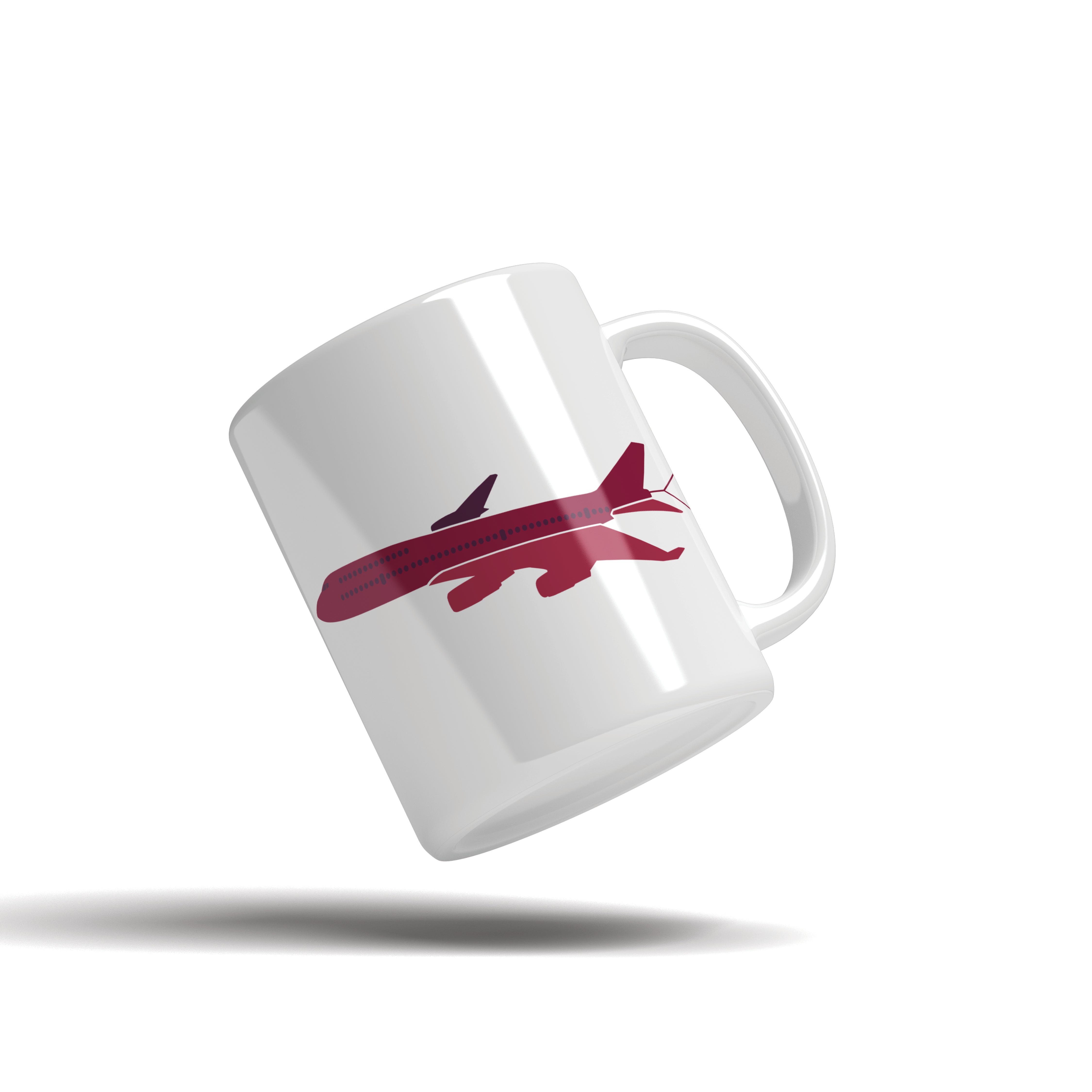 Happy Qatar National Day Plane Mug