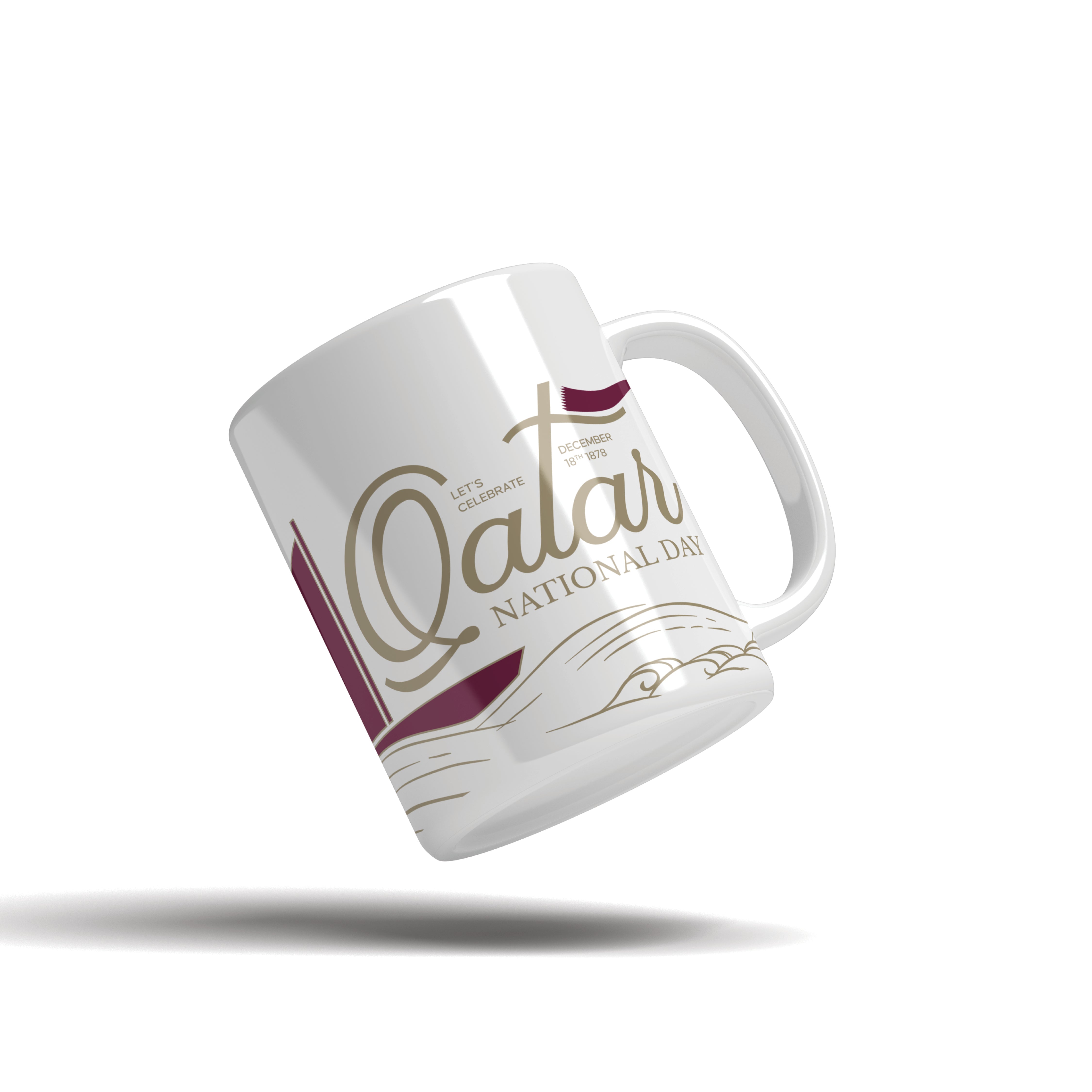 Lets Celebrate Qatar Boat Mug