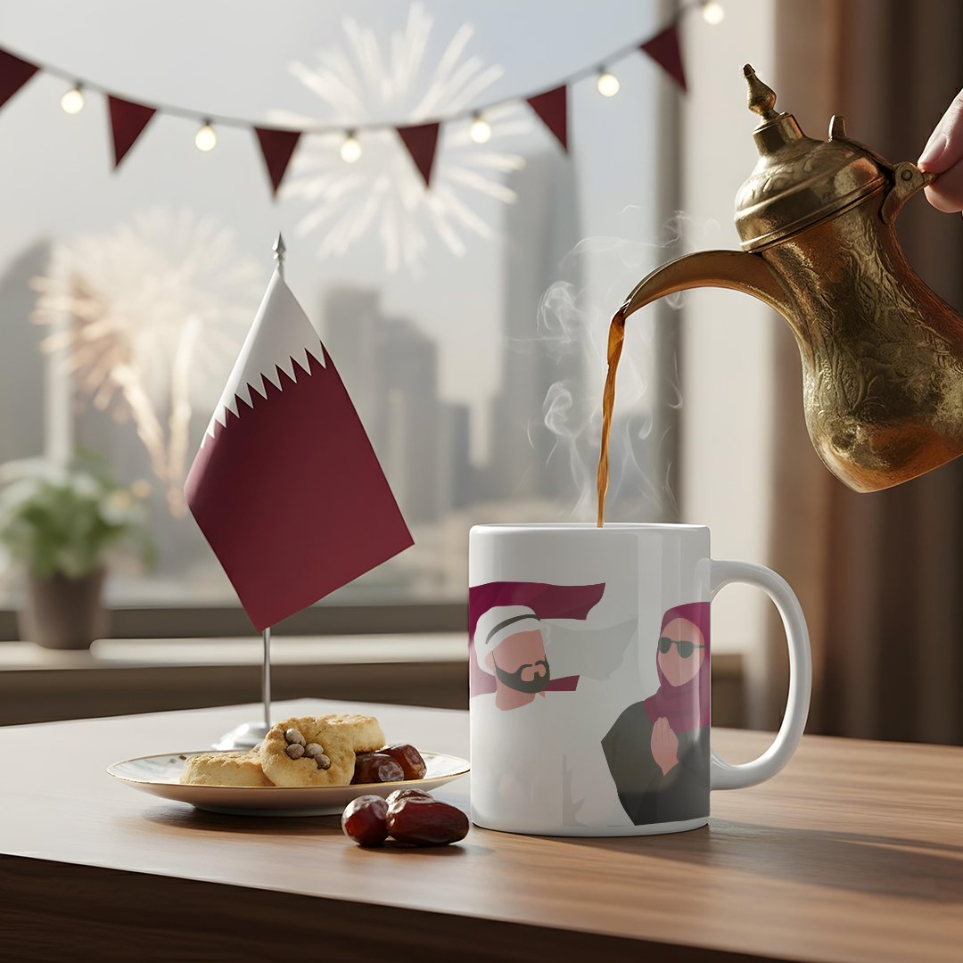 Qatari Couple Mug