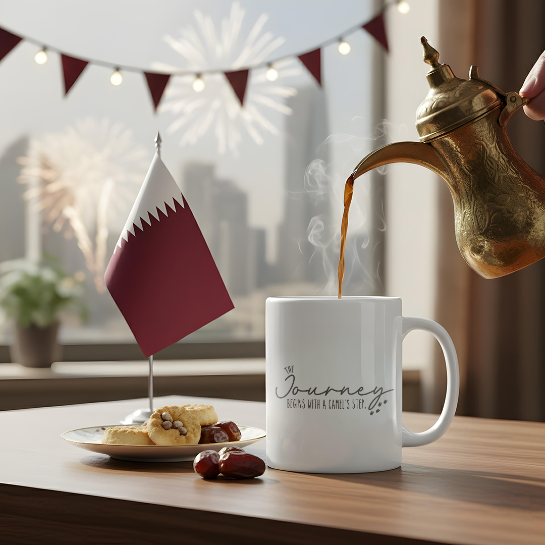 The Journey Begins With a Camels Step Mug